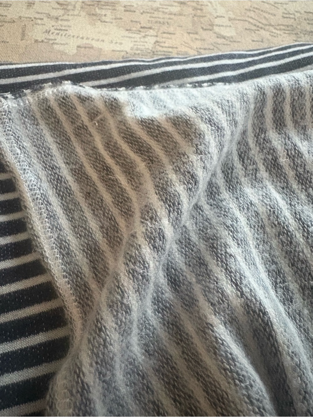 Bleusalt The Lite Wraps 1 Yard Signature Fabric Navy Stripe - Picture 7 of 9